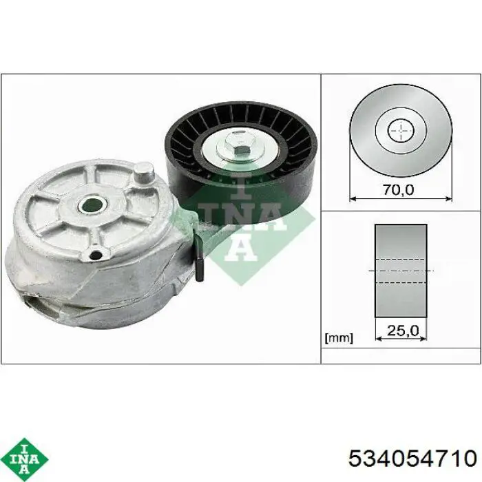Натягувач приводного ременя 534054710 INA