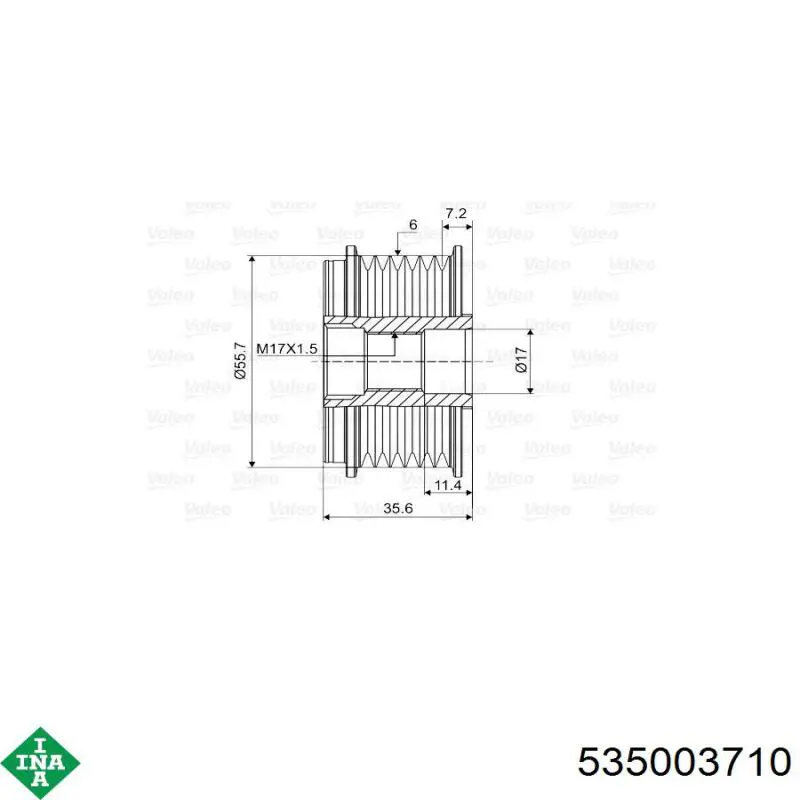 Інерційний шків Profit 72350476 ціна, від 19.57 USD