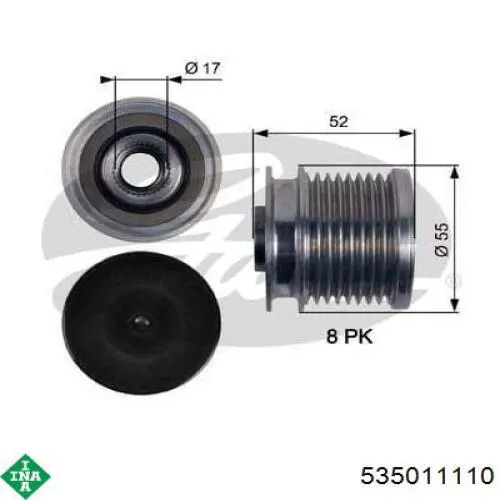 Інерційний шків INA 535011110 ціна, від 32.98 USD
