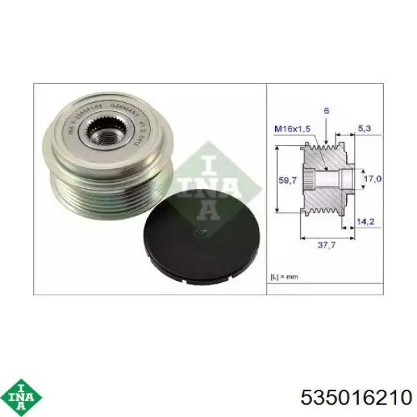535016210 INA Авто генератор