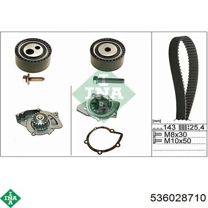 Зубчастий ремінь INA 536028710 ціна, від 18.90 USD