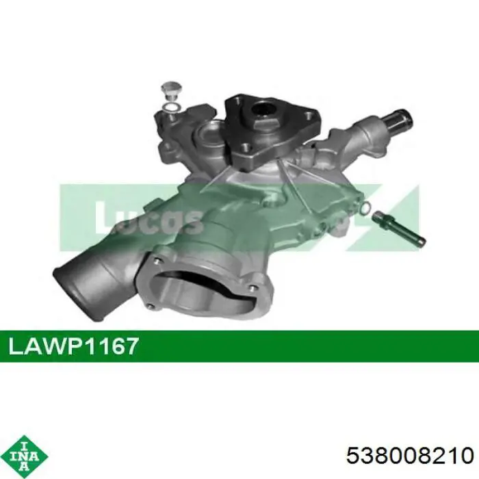 Помпа охолодження INA 538008210 ціна, від 54.07 USD