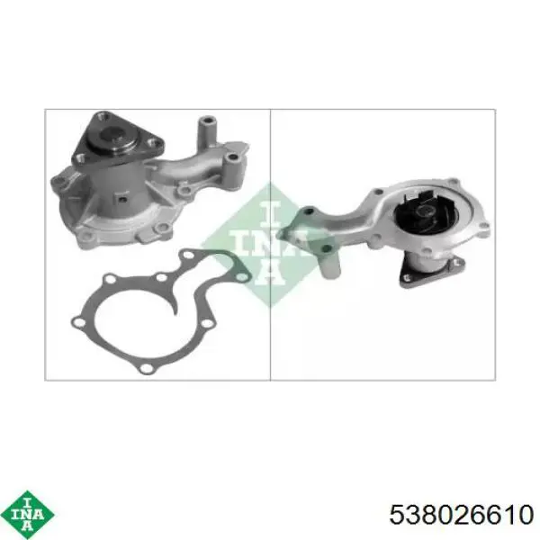 Помпа водяна, корпус INA 538026610 ціна, від 56.59 USD