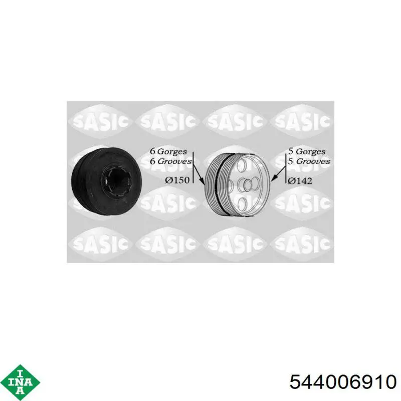 Купити 544006910 INA Шків колінчастого вала