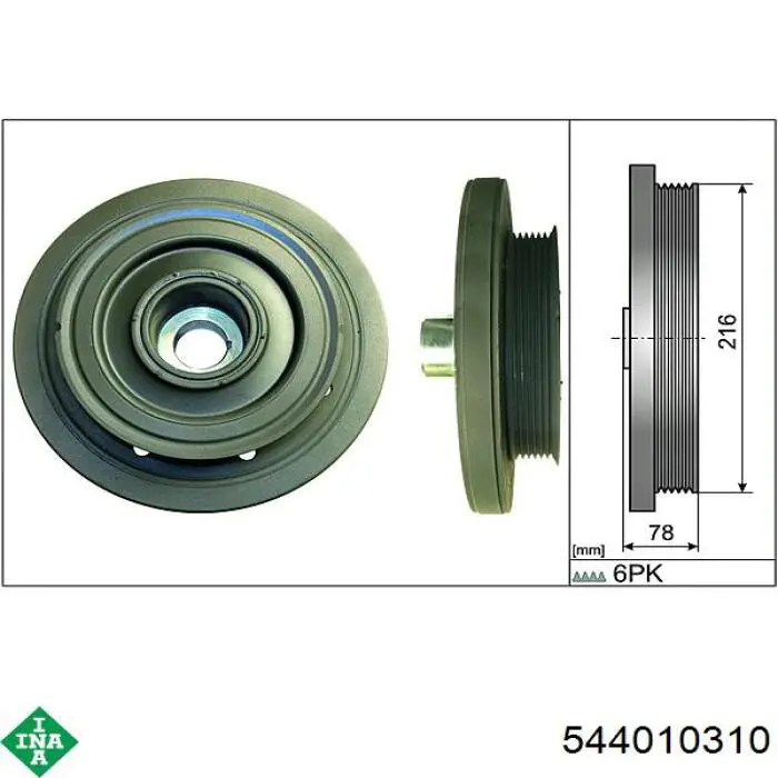 DPV1258 Dayco Демпфер колінвалу