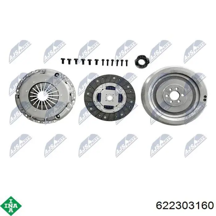 Комплект зчеплення (3 частини) INA 622303160 ціна, від 129.03 USD