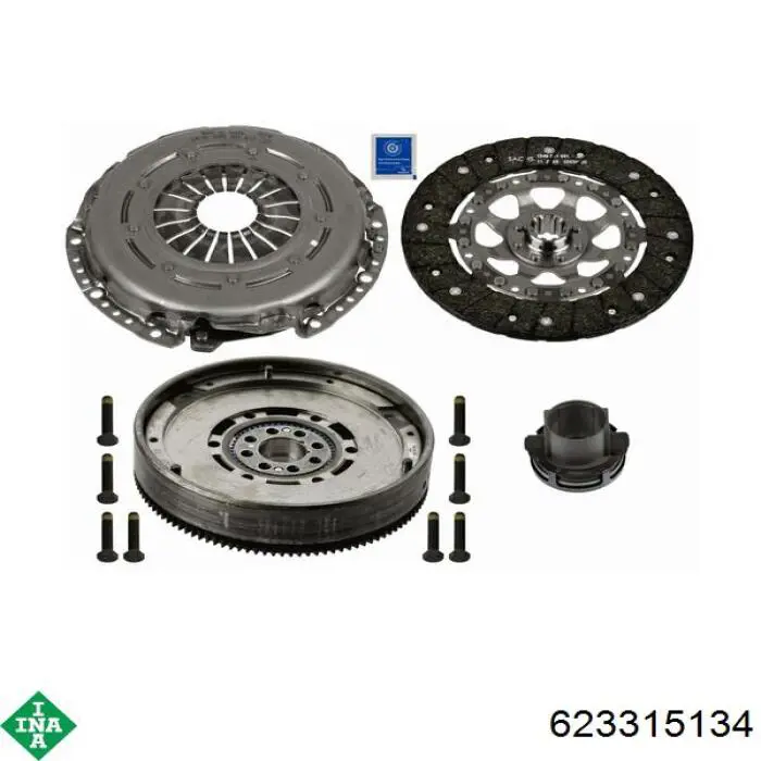 Комплект зчеплення (3 частини) INA 623315134 ціна, від 304.81 USD