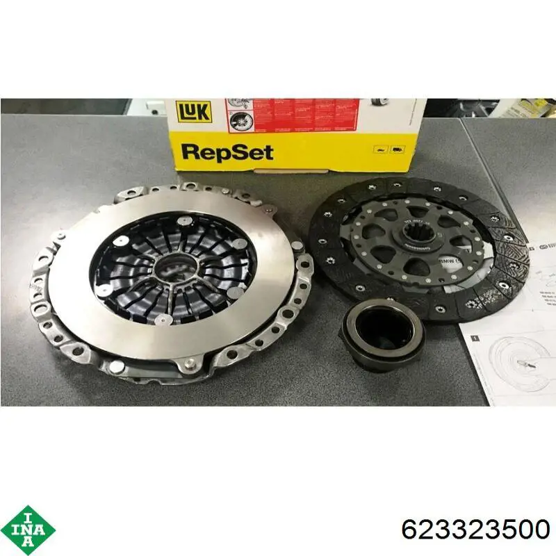 Комплект зчеплення (3 частини) INA 623323500 ціна, від 212.20 USD