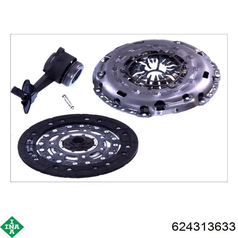 Комплект зчеплення (3 частини) Ford 624313633 ціна, від 227.56 USD