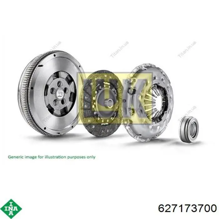Комплект зчеплення (3 частини) INA 627173700 ціна, від 153.93 USD