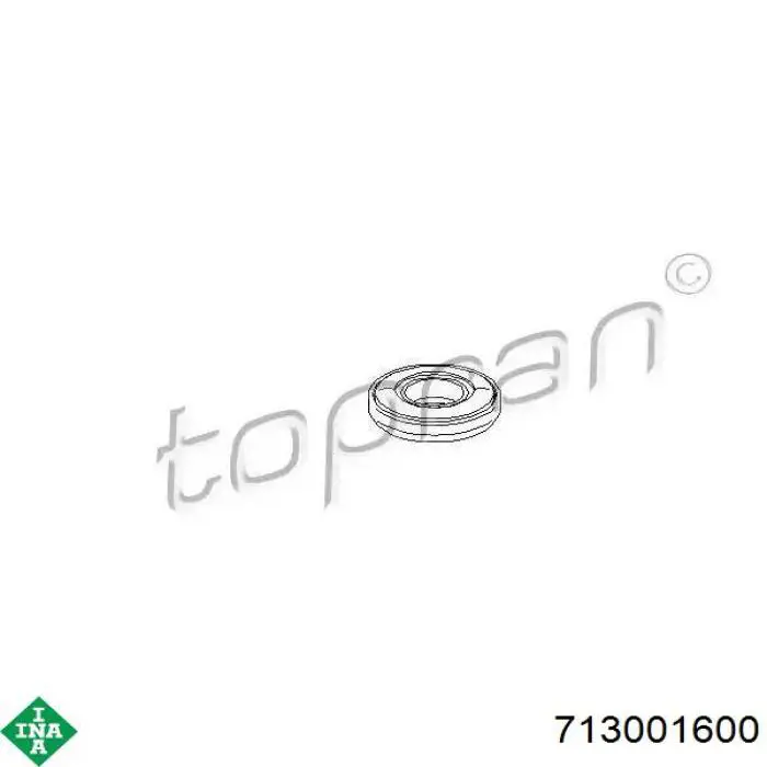 Підшипник опорний амортизатора, переднього 713001600 INA