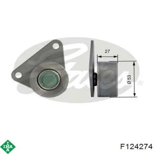 Ролик паразитний ГРМ F124274 INA