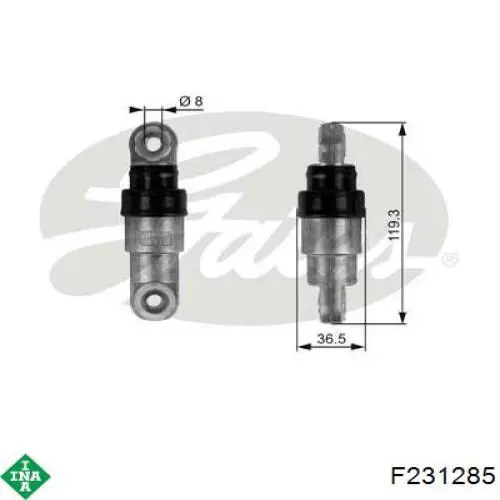 Натягувач приводного ременя F231285 INA