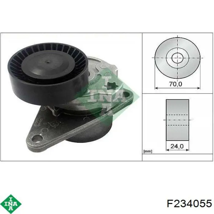 Натягувач приводного ременя F234055 INA