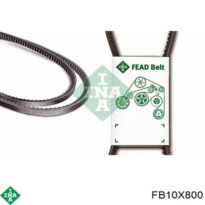 Клиновий ремінь INA FB10X800 ціна, від 3.82 USD