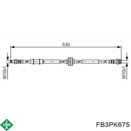 Клиновий ремінь INA FB3PK675 ціна, від 4.27 USD