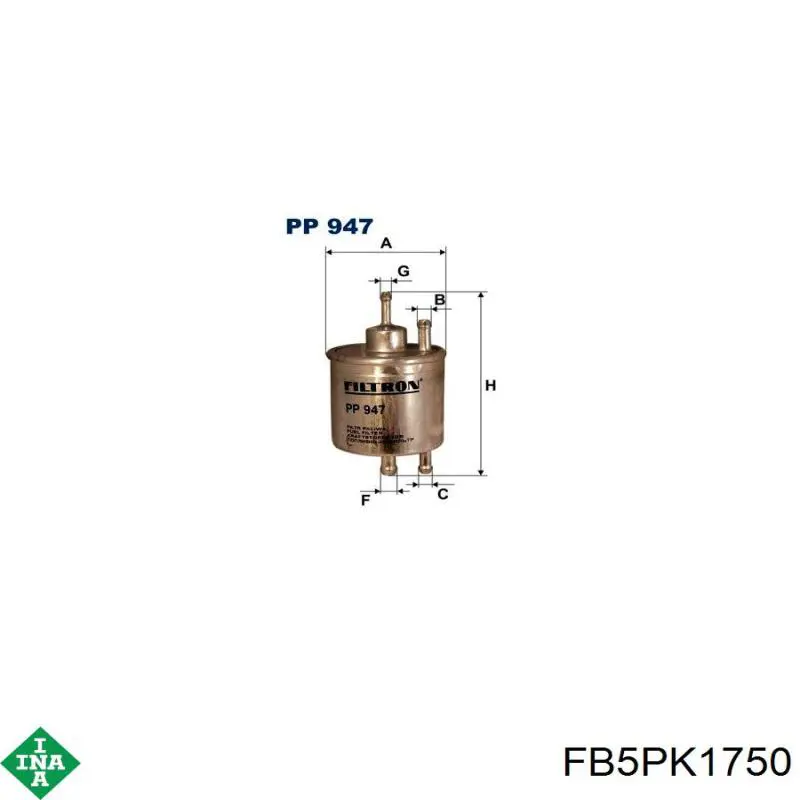 FB5PK1750 INA Поліклиновий ремінь