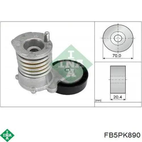 Клиновий ремінь INA FB5PK890 ціна, від 6.55 USD