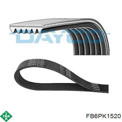 Клиновий ремінь INA FB6PK1520 ціна, від 14.51 USD