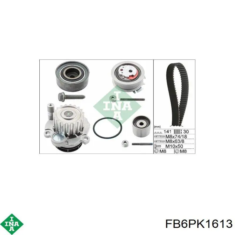 Ремінь генератора FB6PK1613 INA