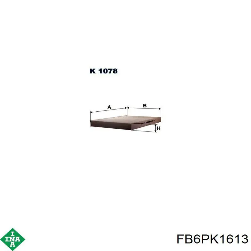 Клиновий ремінь INA FB6PK1613 ціна, від 11.87 USD