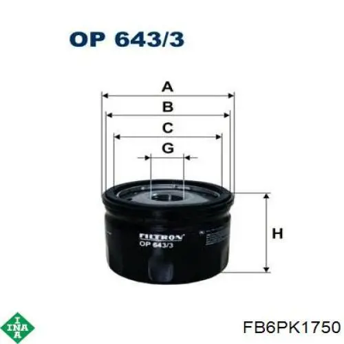 Ремінь кондиціонера INA FB6PK1750