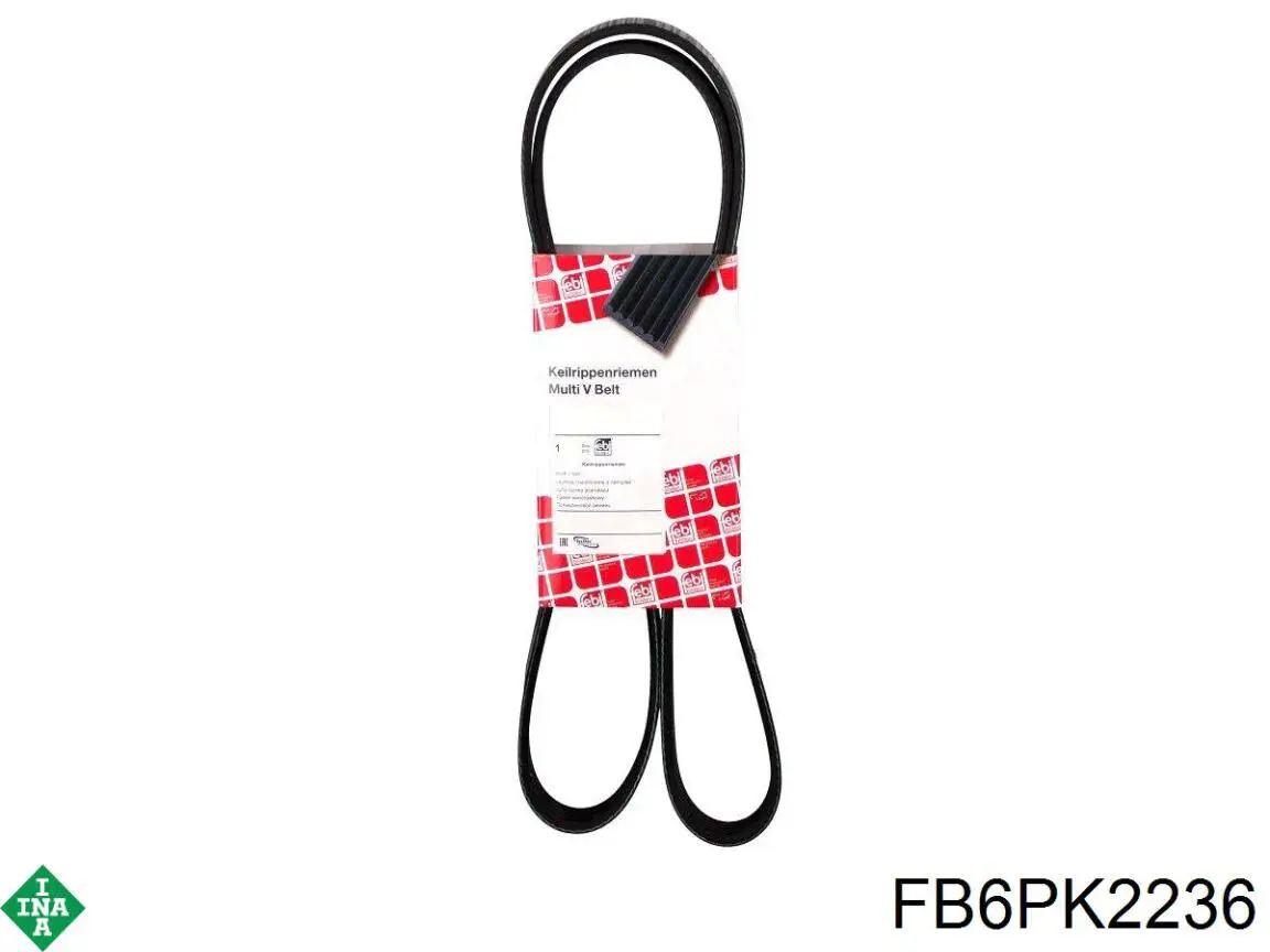 Клиновий ремінь INA FB6PK2236 ціна, від 21.30 USD