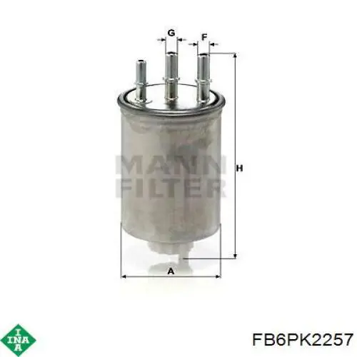 Клиновий ремінь INA FB6PK2257 ціна, від 15.03 USD