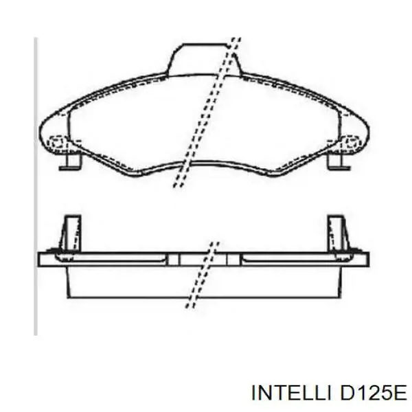 Задні гальмівні колодки Intelli D125E ціна, від 10.28 USD