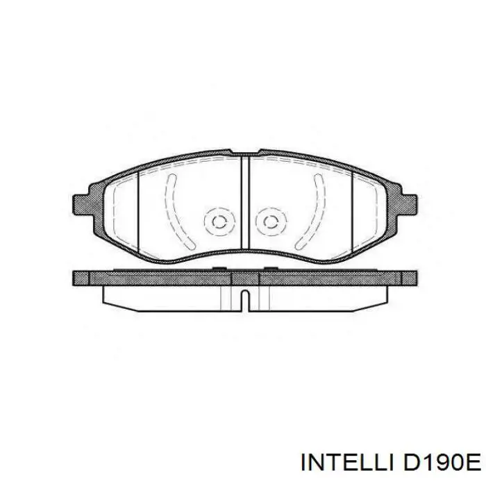 Колодки гальмівні передні, дискові D190E Intelli