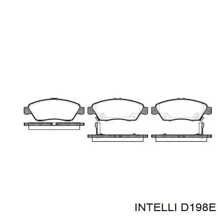 Задні гальмівні колодки Intelli D198E ціна, від 10.52 USD