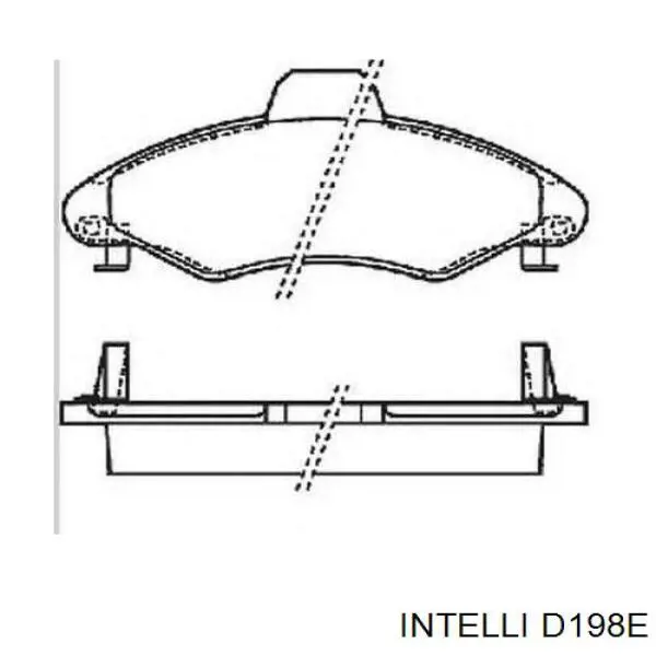 Купити D198E Intelli Задні колодки