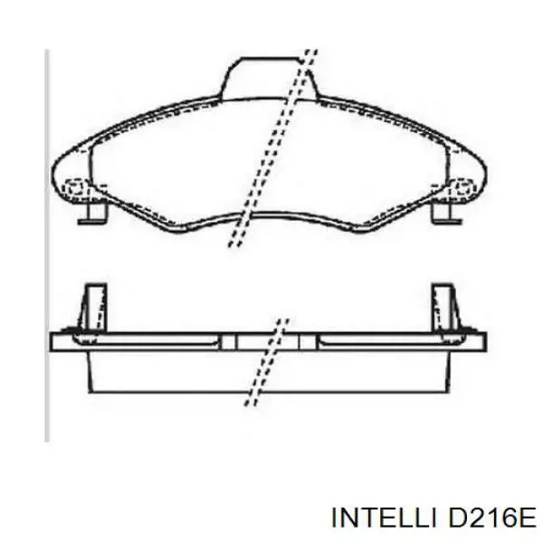 Гальмівні колодки Intelli D216E ціна, від 9.59 USD