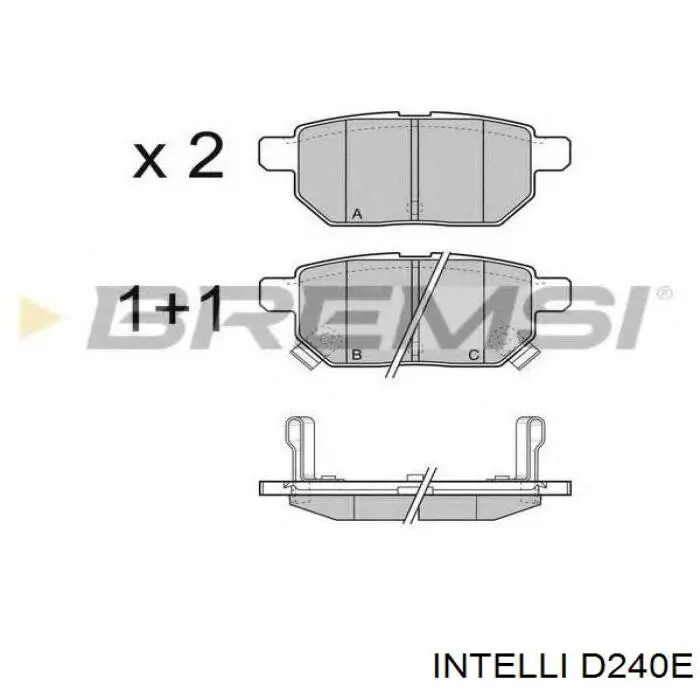 Передні тормозні колодки D240E Intelli