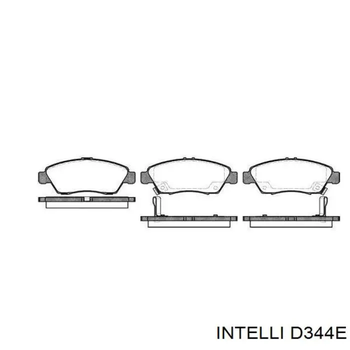 Задні гальмівні колодки D344E Intelli