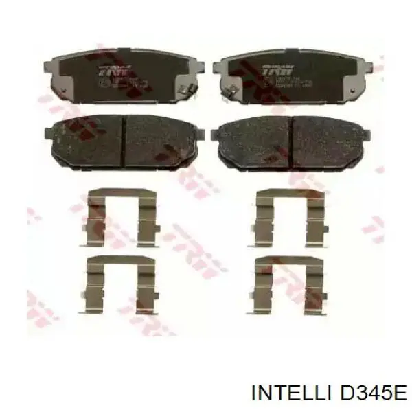 Задні гальмівні колодки D345E Intelli