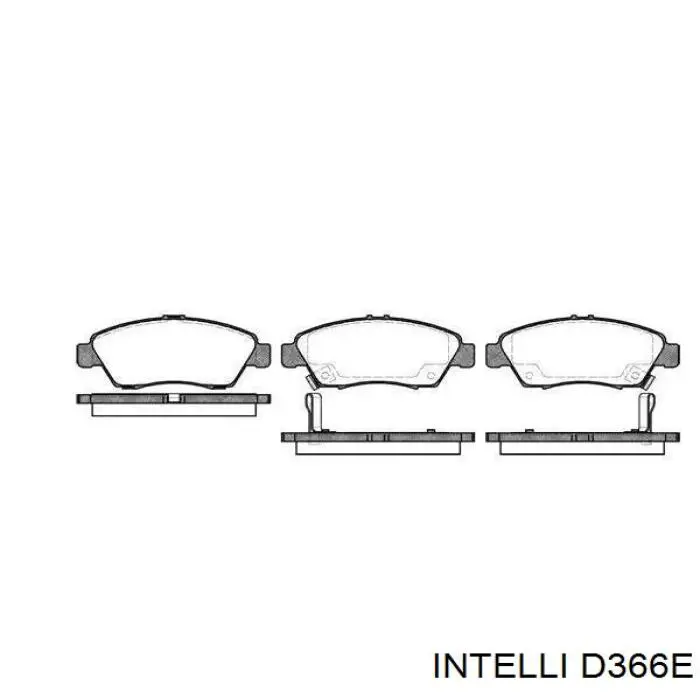 D366E Intelli Передні гальмівні колодки