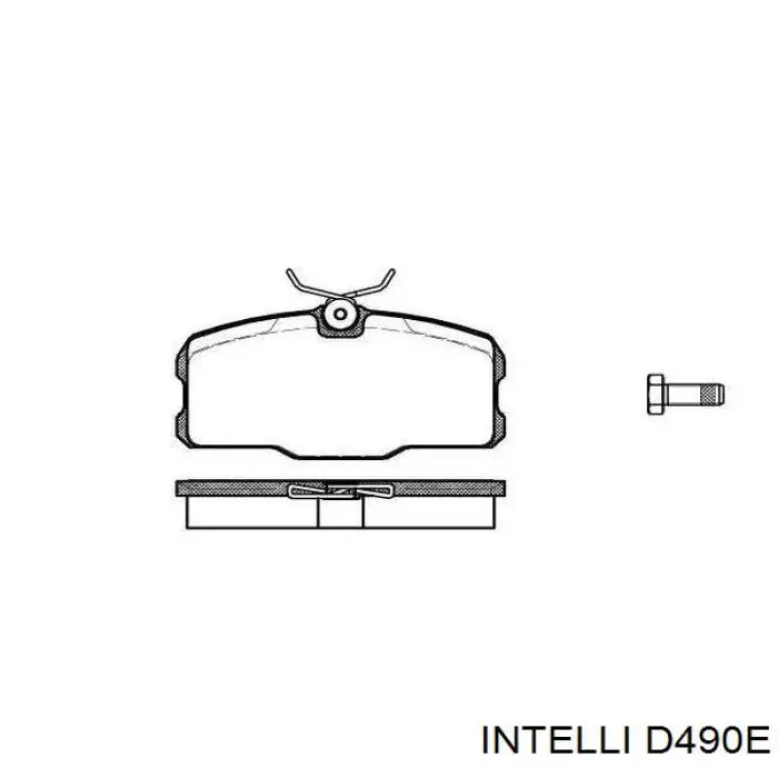 Задні гальмівні колодки D490E Intelli