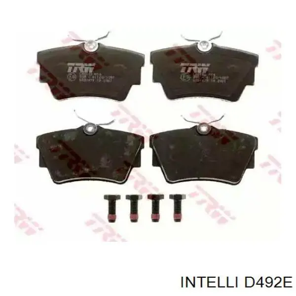 D492E Intelli Колодки гальмівні задні, дискові