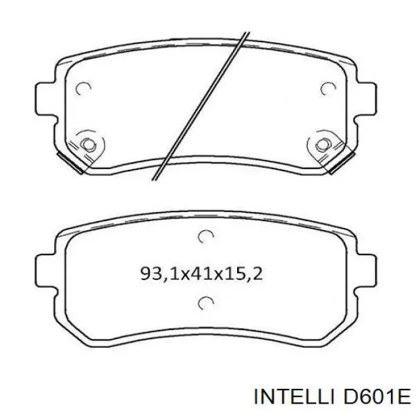D601E Intelli Передні гальмівні колодки