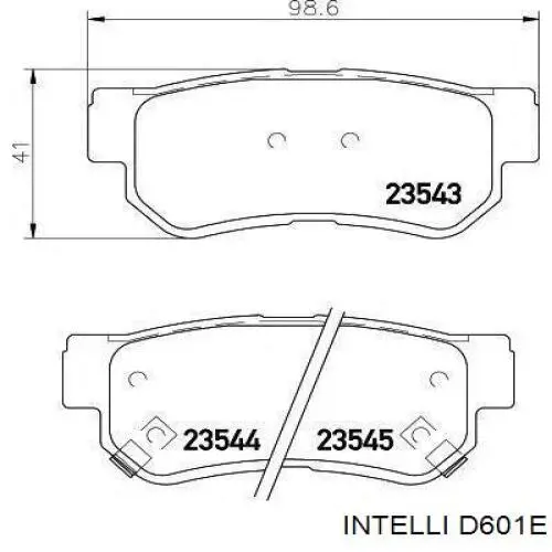 Купити D601E Intelli Колодки гальмівні передні, дискові
