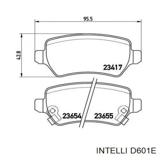 Гальмівні колодки Intelli D601E ціна, від 10.60 USD