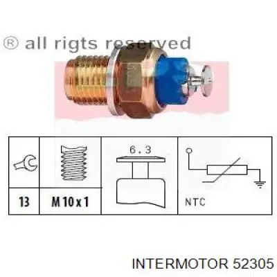 Датчик температури масла двигуна 52305 Intermotor