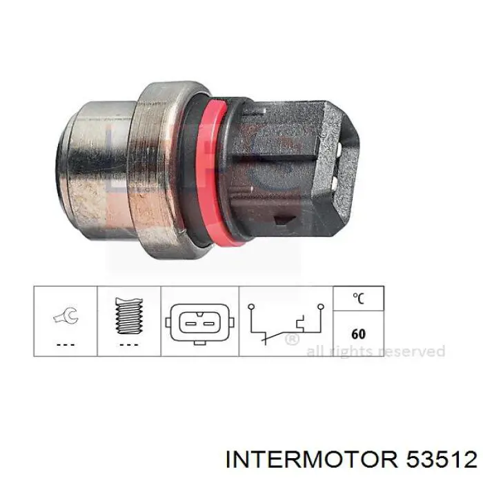 53512 Intermotor датчик температури охолоджуючої рідини