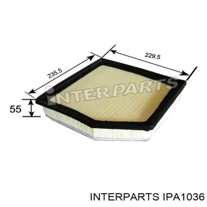 IPA1036 Interparts Повітряний фільтр двигуна