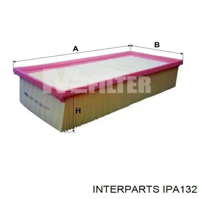 Фільтр повітряний IPA132 Interparts