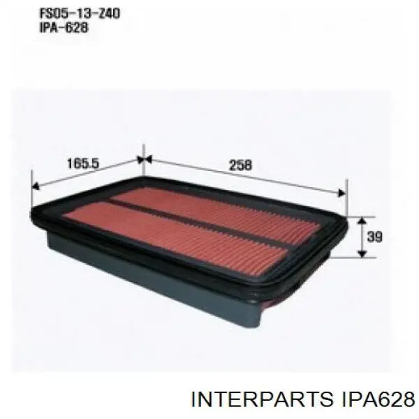IPA628 Interparts фільтр повітряний