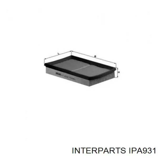 IPA931 Interparts фільтр повітряний