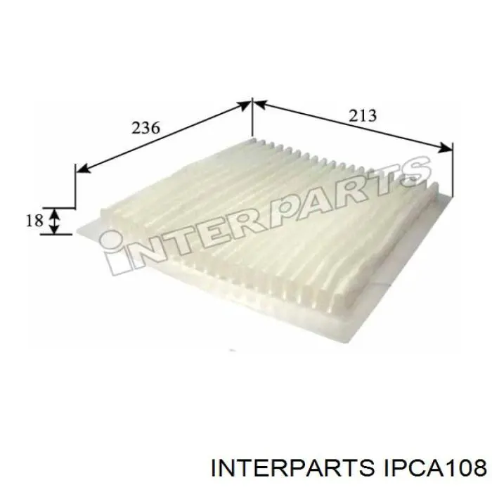Купити IPCA108 Interparts Фільтр салону вугільний