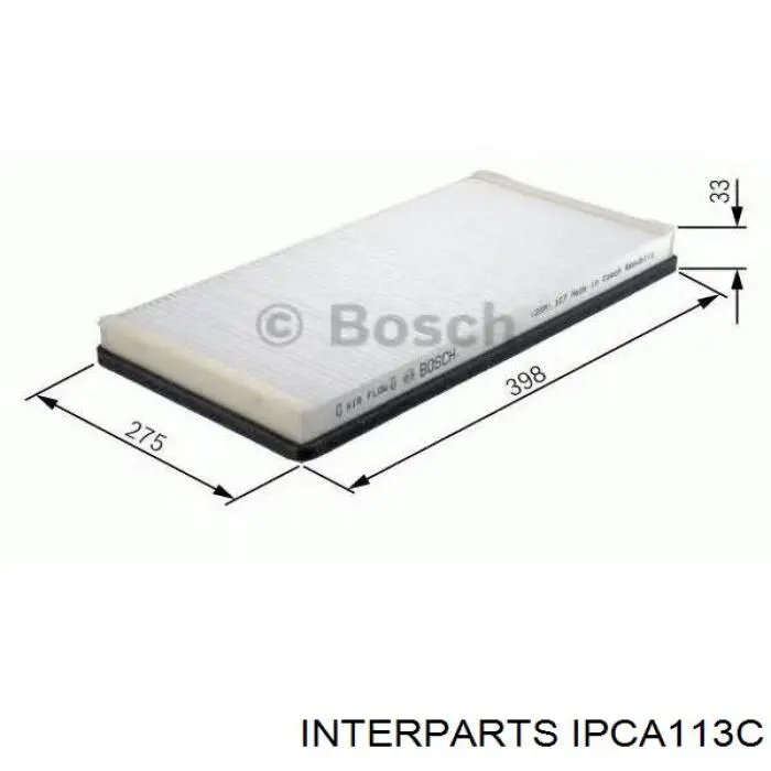IPCA113C Interparts Внутрішньосалонний фільтр